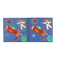 Libro magnético de puzzles del espacio