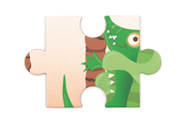 CONTOUR PUZZLE / CROCODILE SCRATCH PUZZLE