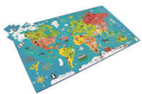 Puzzle World Map 150 PCS SCRATCH